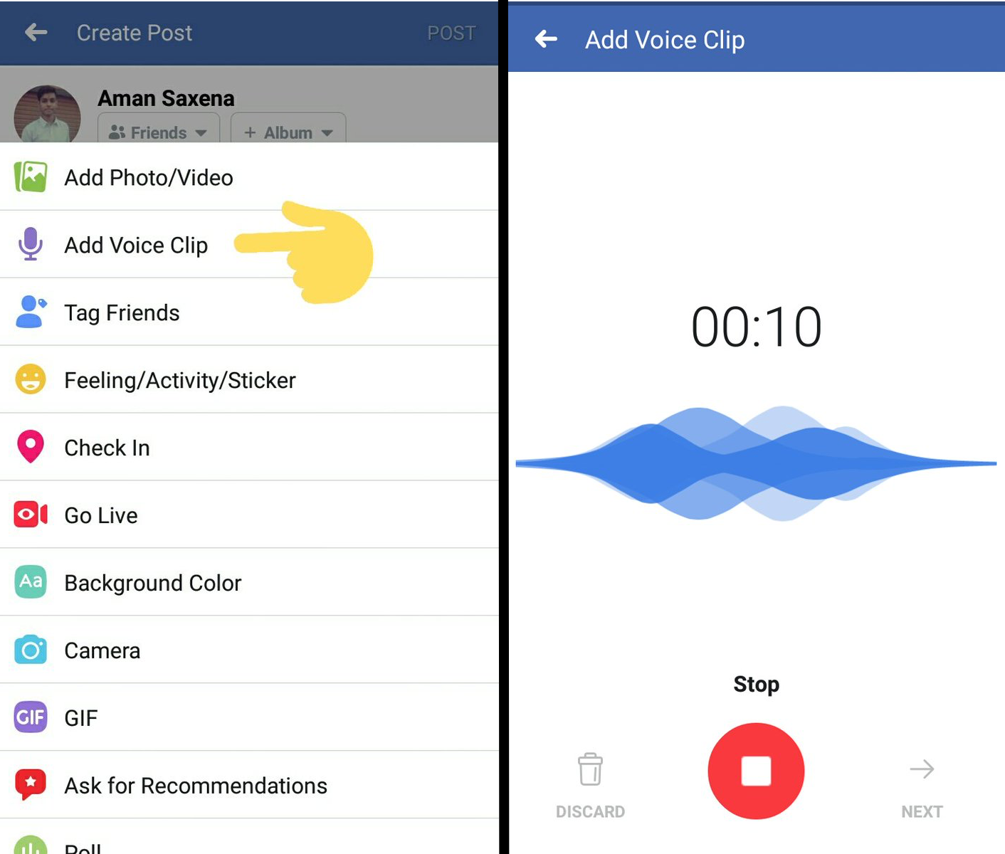 Facebook-Voicemails iPhone Android 1