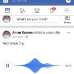facebook mesaje vocale iPhone android 2