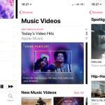 iOS 11.3 videoclipuri muzicale