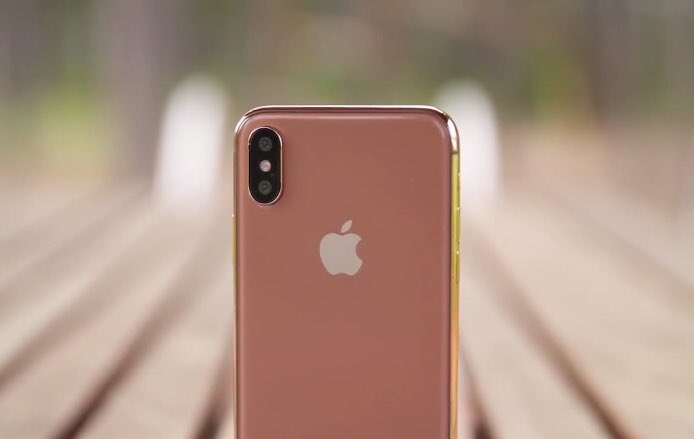 iPhone X auriu sampanie