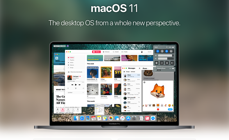 macOS 11 koncept