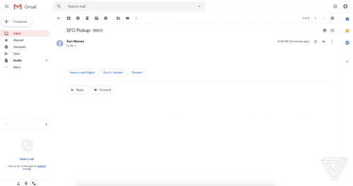 Gmail nuevo diseño Google 2