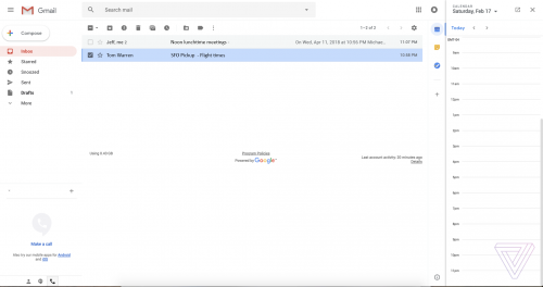 Nouveau design de GMail Google 7