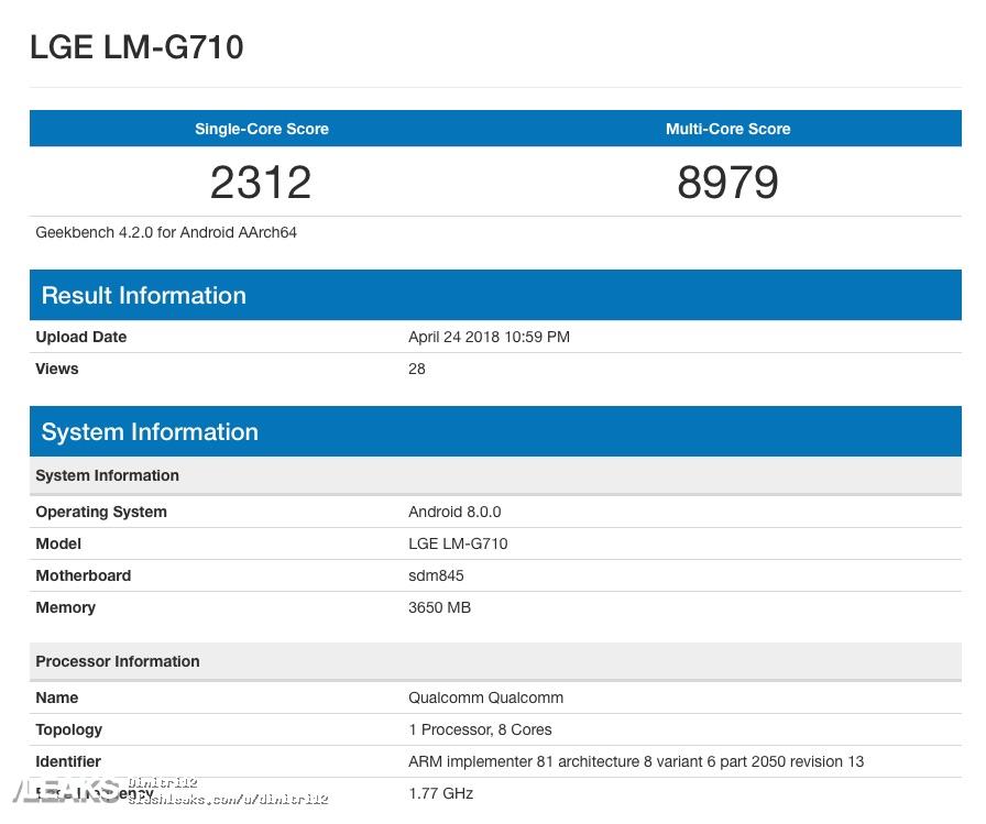 LG G7 ATAKUJE Galaxy S9 iPhone X Najwyższa wydajność 1