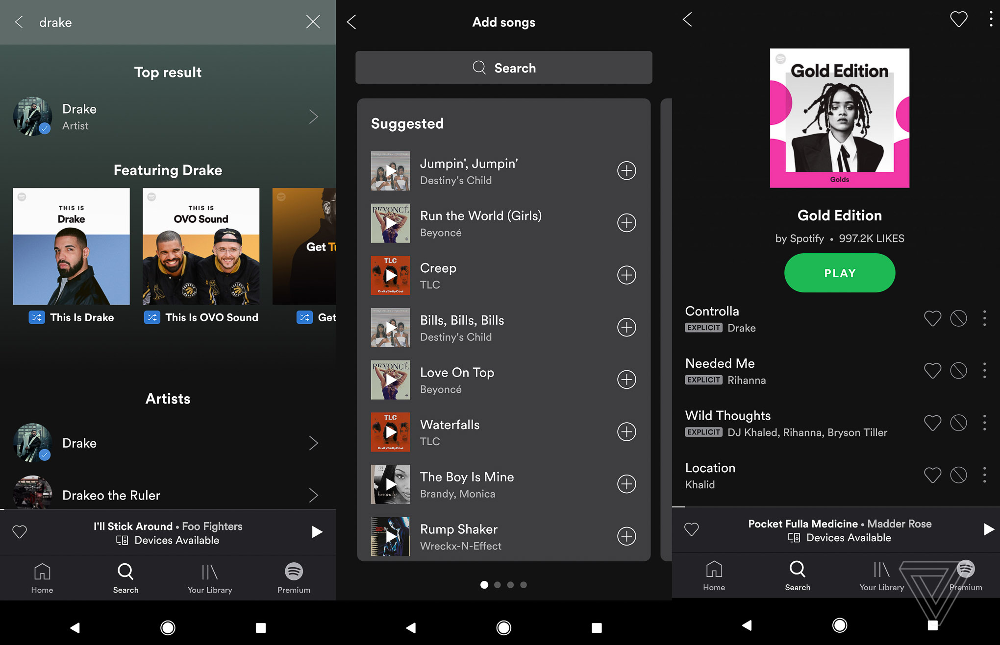 Interface Spotify nouvel iPhone Android 2