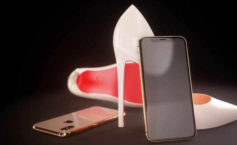 iPhone x rood goud feat