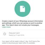 whatsapp cerere date utilizator 1