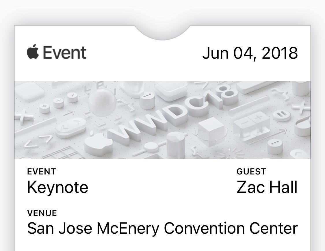 Apple-konferensinbjudningar iOS 12-presentation