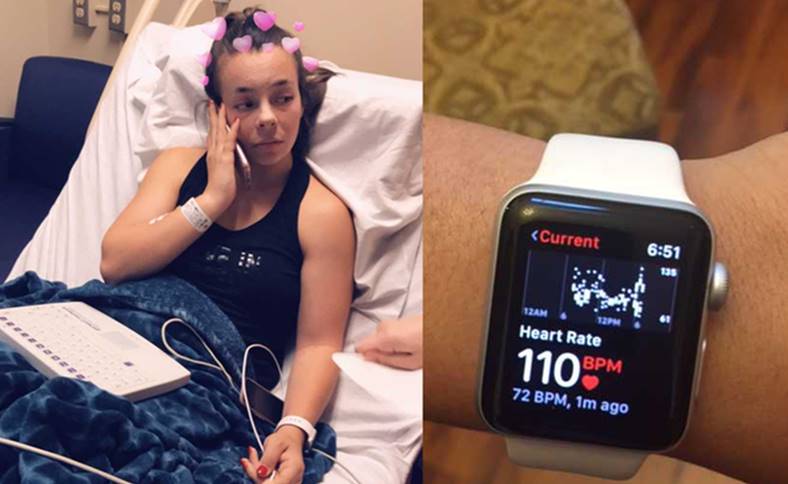 Apple Watch Saved the life of an 18-year-old girl