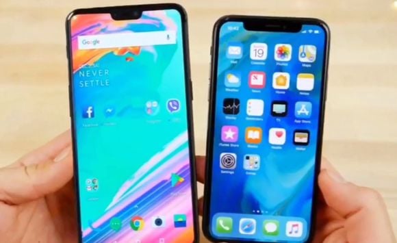 OnePlus 6 comparatie iPhone X