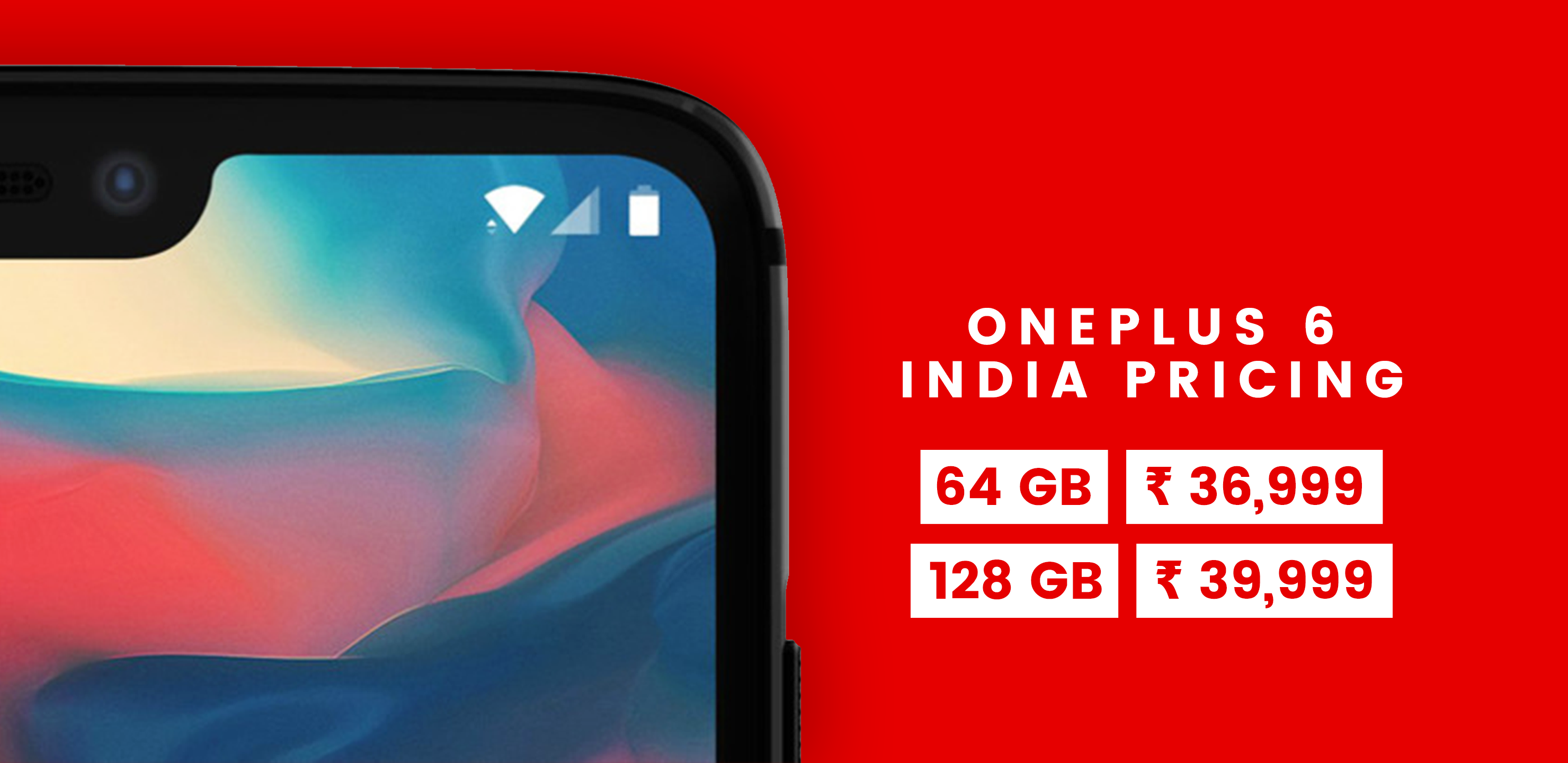 OnePlus 6 geschatte prijzen