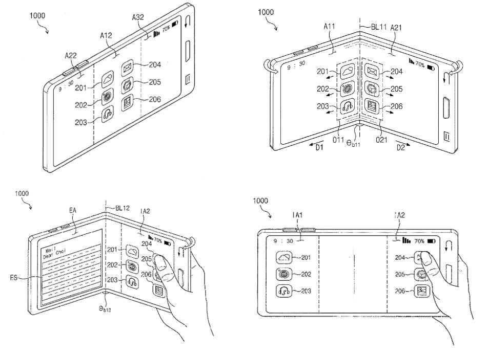 Téléphone pliable Samsung Galaxy X