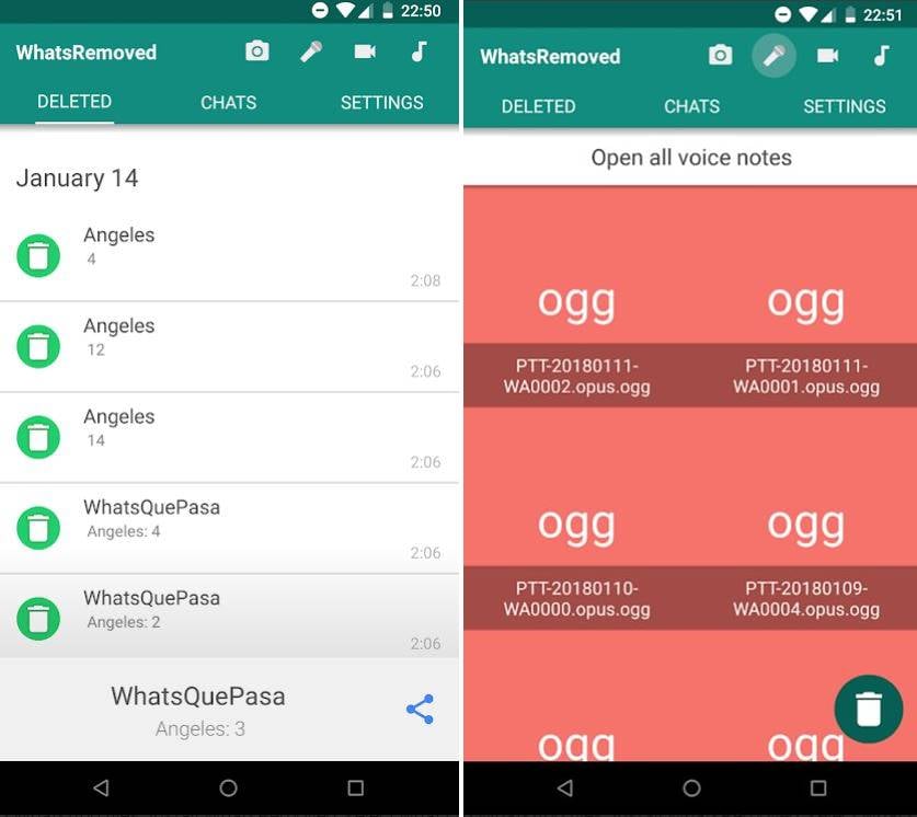 WhatsApp Recupera messaggi cancellati Foto Video 1