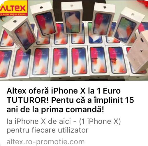 altex tea iphone x emag