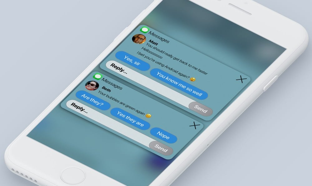 Concept de notification iOS 12 2