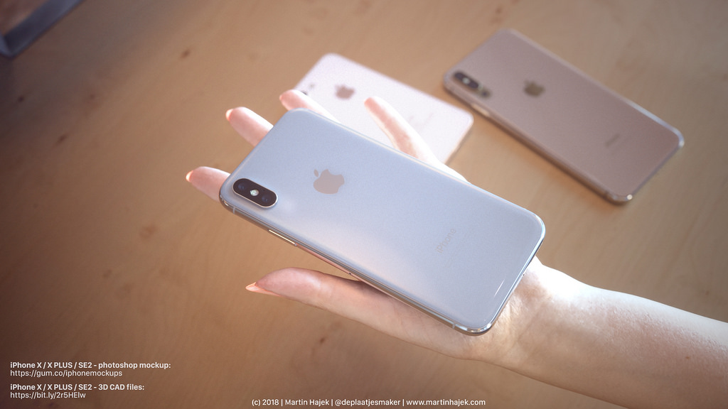 Concetto di iPhone X Plus 2018 1