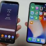 Los teléfonos iPhone X Samsung Galaxy S8 satisfacen a los usuarios