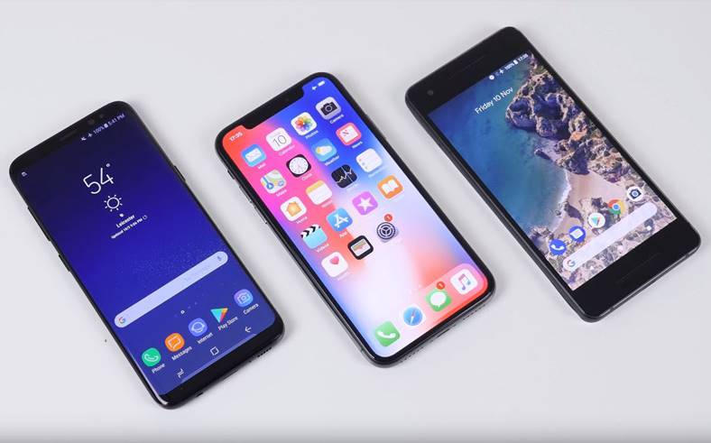 iPhone X HUMILISERET Android-telefoner Europa