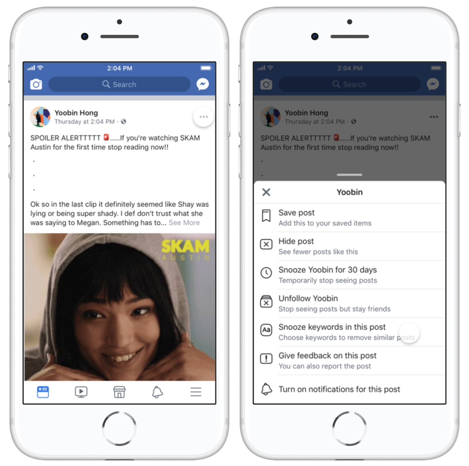 Facebook Functie SECRETA Aplicatiei 1