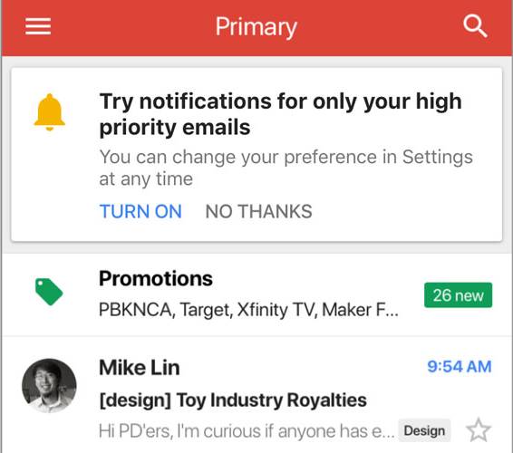 Gmail NOUVELLE fonction Durée d'utilisation