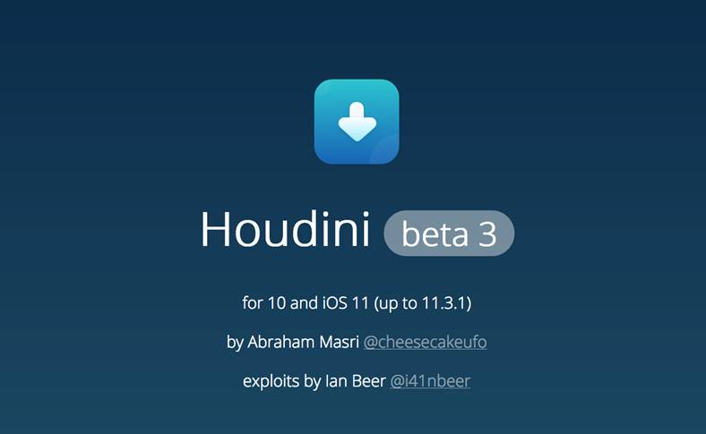 Houdini beta 3 iOS 11.3.1 Jailbreak
