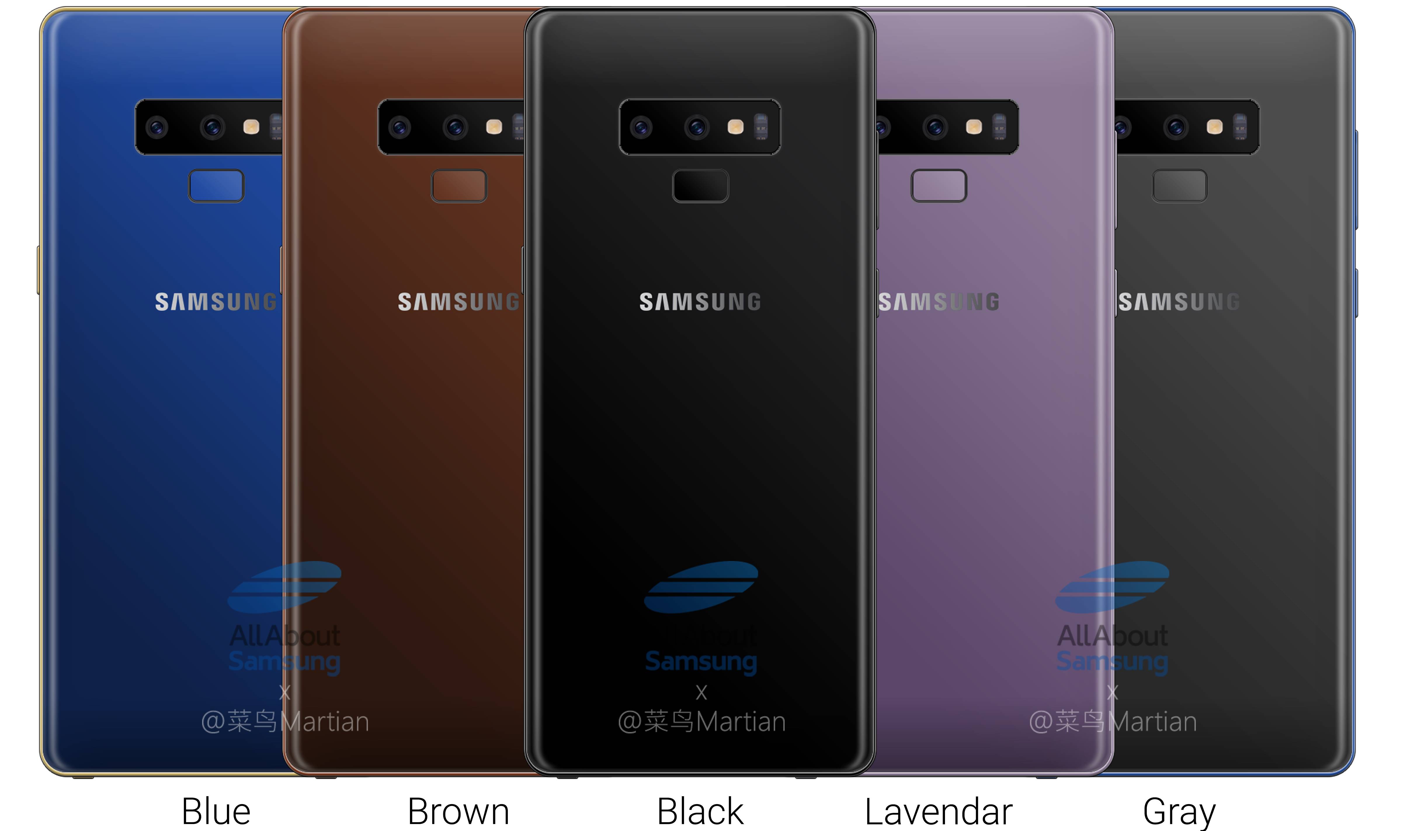 Samsung GALAXY Note 9 LANZAMIENTO Colores 1