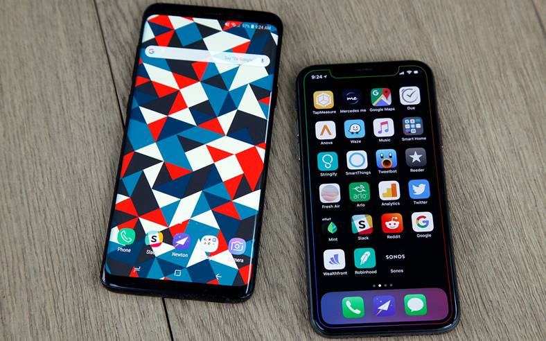 Samsung Galaxy S9 iPhone X iOS 12 Performantele Comparate
