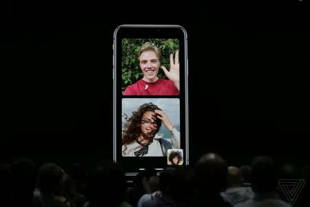 Groupe d'appels vidéo FaceTime iOS 12