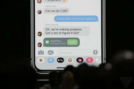 Appel vidéo de groupe iOS 12 FaceTime