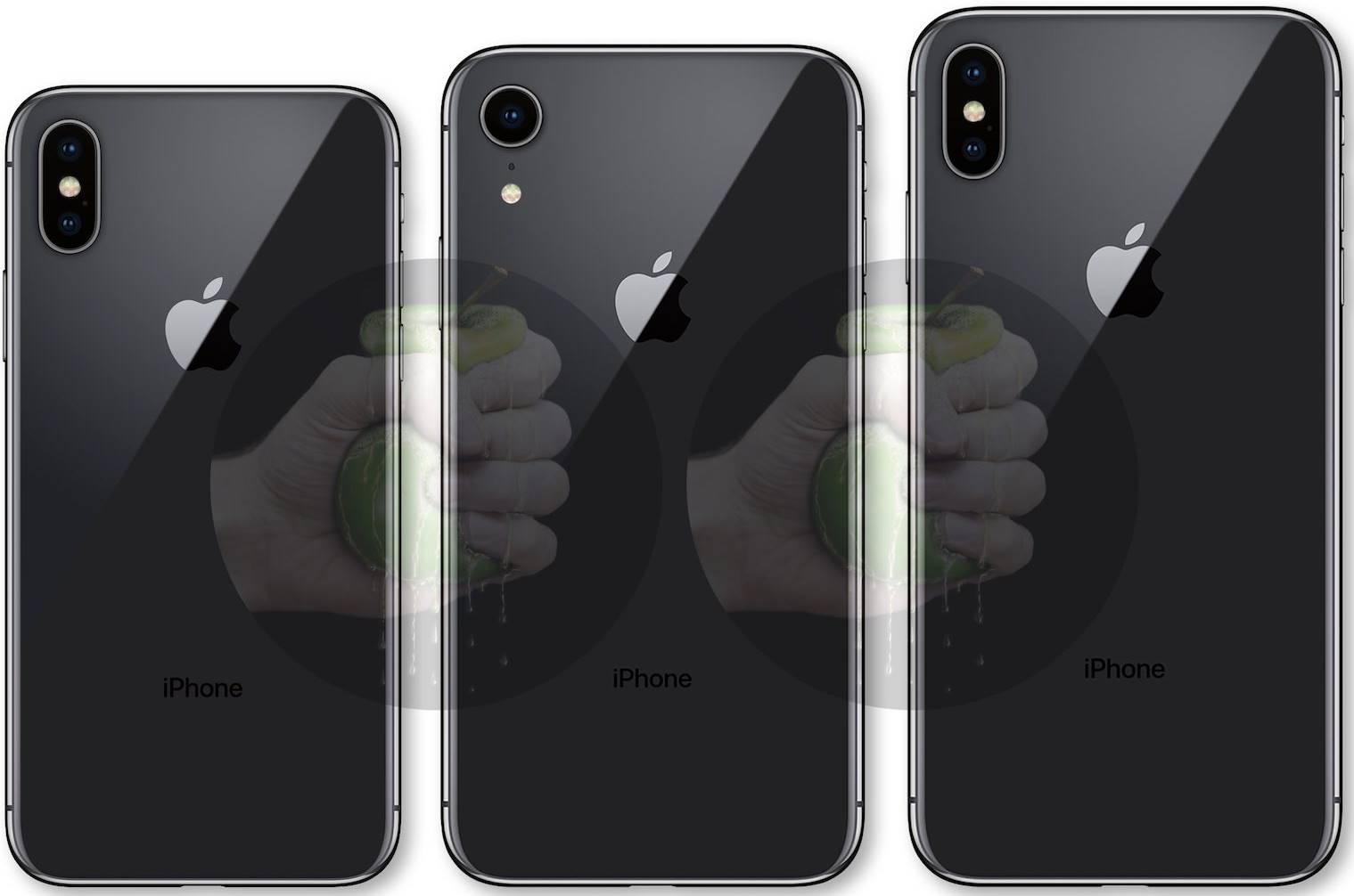 iPhone 9, iPhone X 2018 och iPhone X Plus design 1