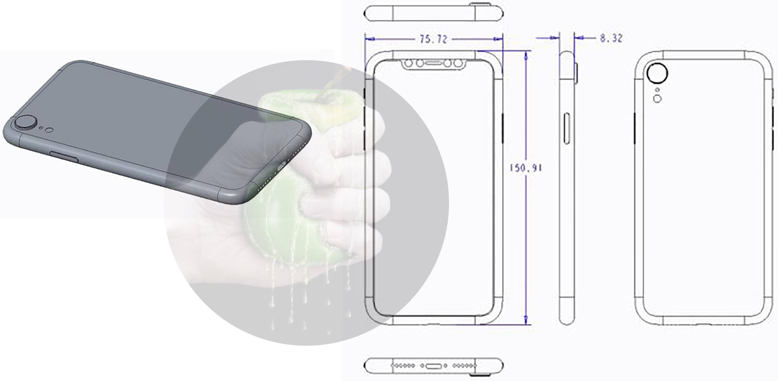 Conception de croquis d'iPhone 9