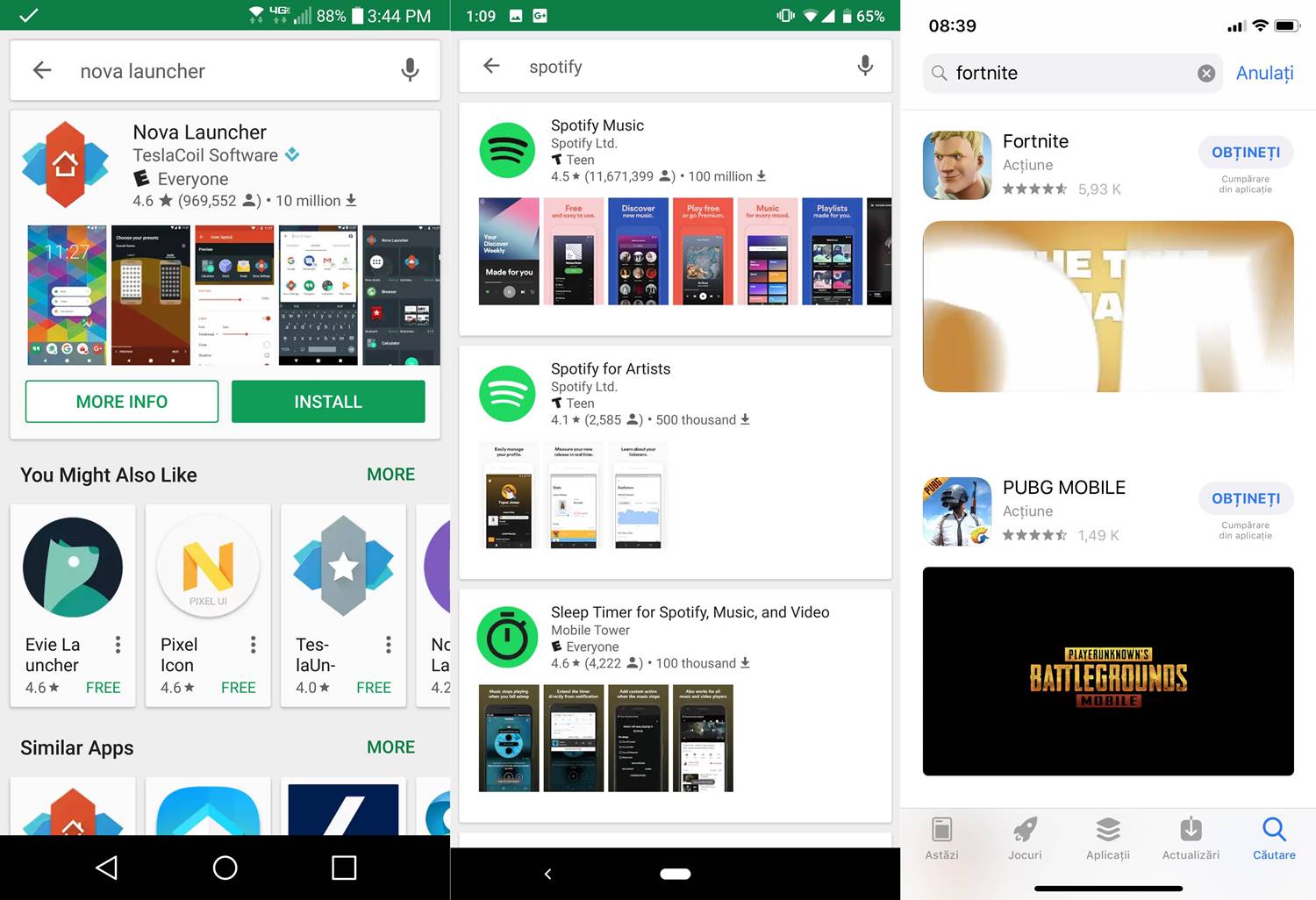 Google Play NOUVELLE interface inspirée de l'App Store 1