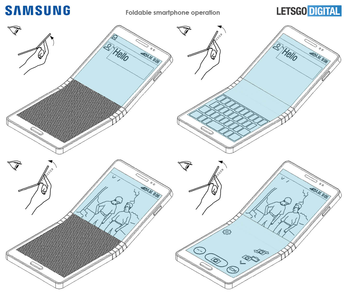 Samsung GALAXY X Caractéristiques du téléphone pliable 351205 2