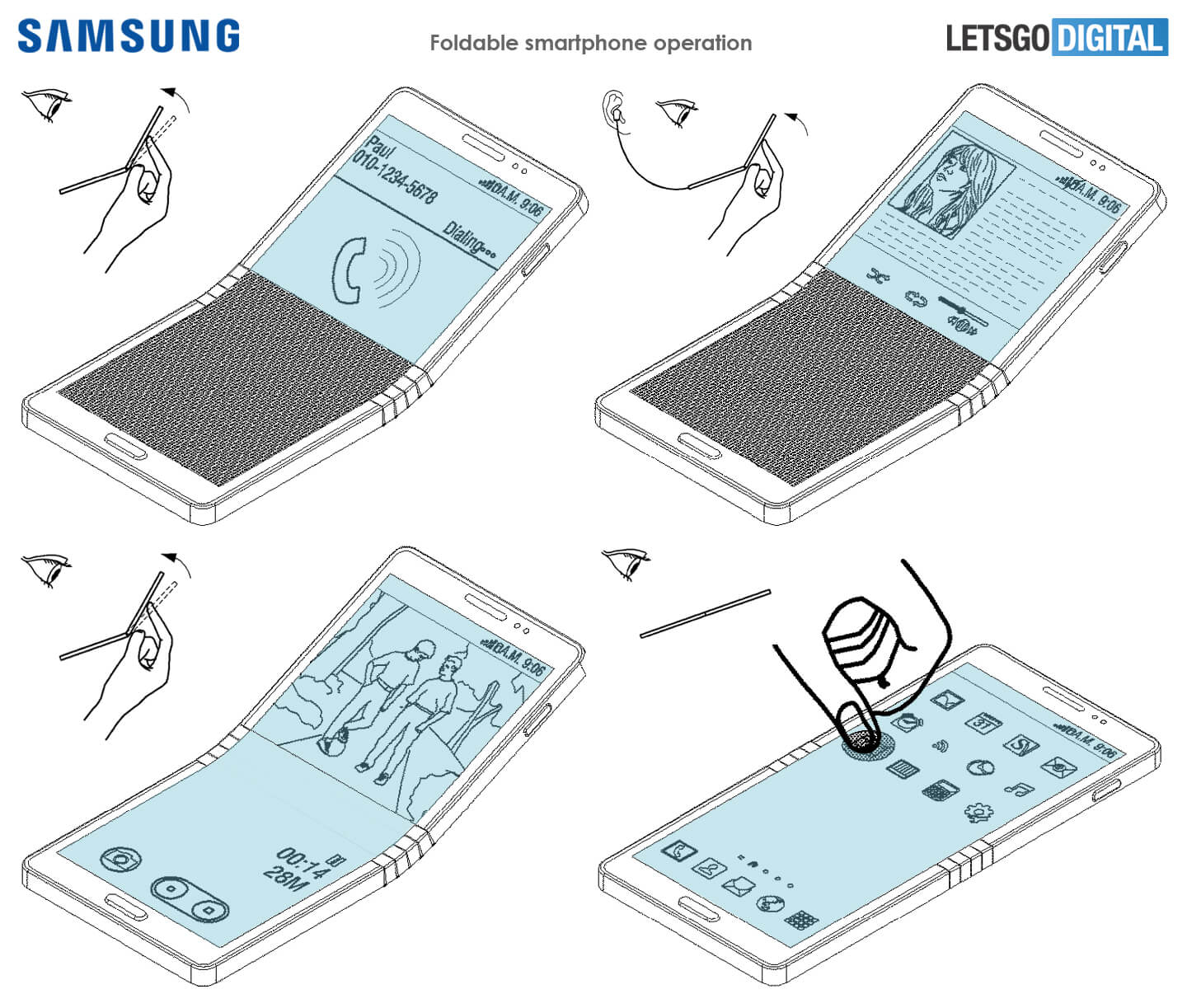 Samsung GALAXY X Features Folding Phone 351205 3