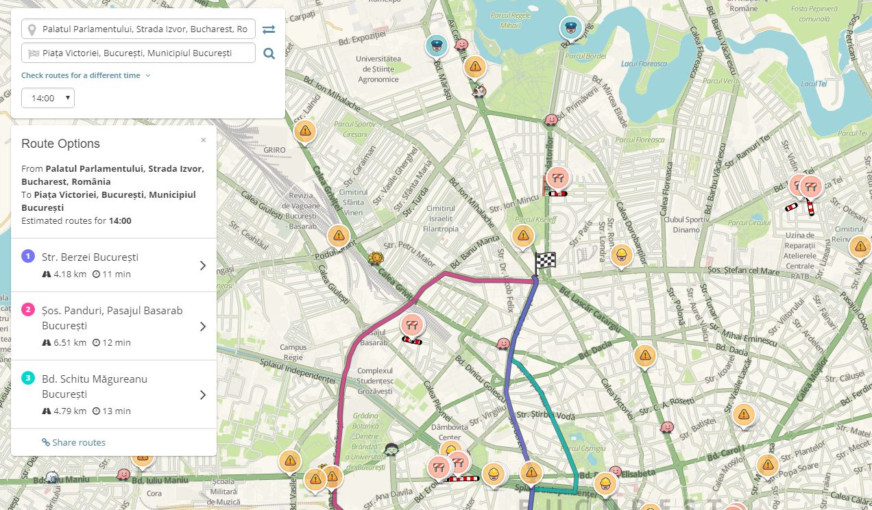 Waze Katso kartta liikennetapahtumien laskin 350424 1