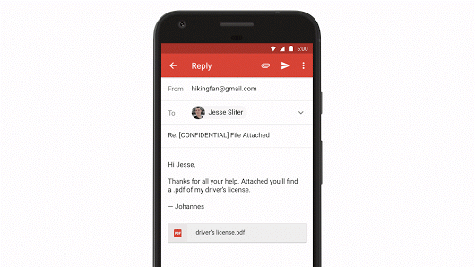 Gmail Functie LANSATA Android iPhone 1