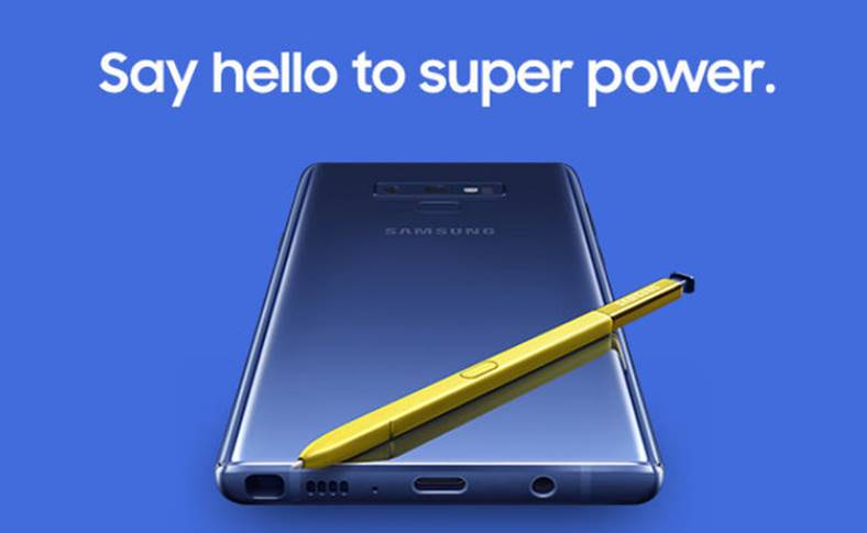 Samsung GALAXY Note 9 EFFORTS Verkauf