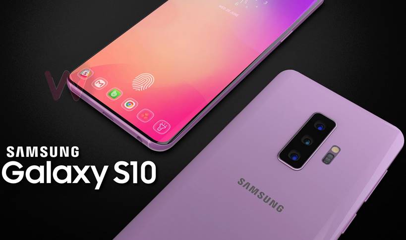 Concepto de teléfono de ensueño Samsung GALAXY S10