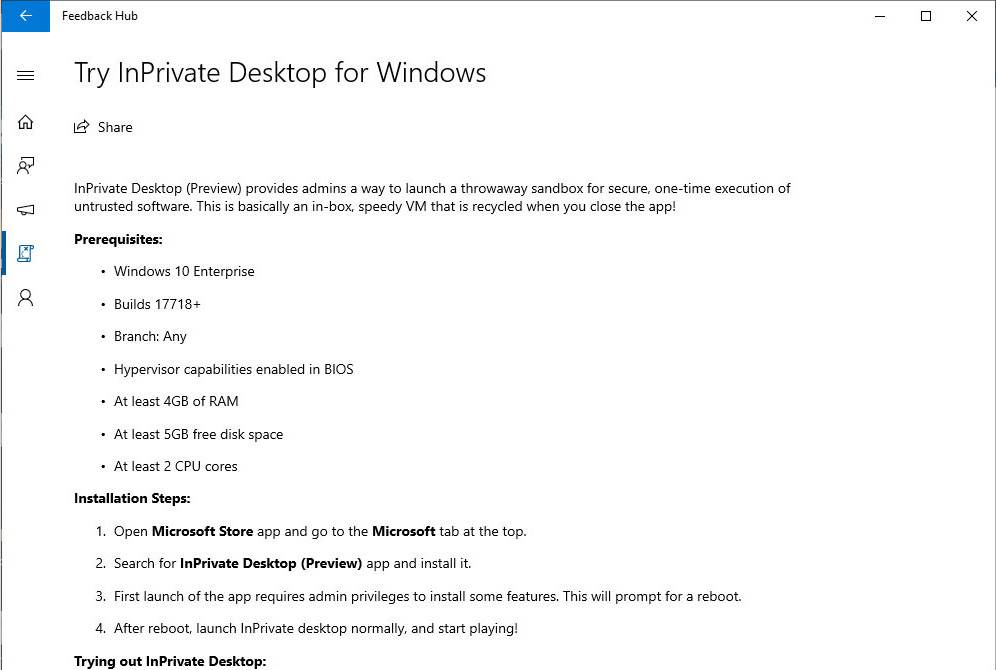 Windows 10-funktion INGEN väntar 1