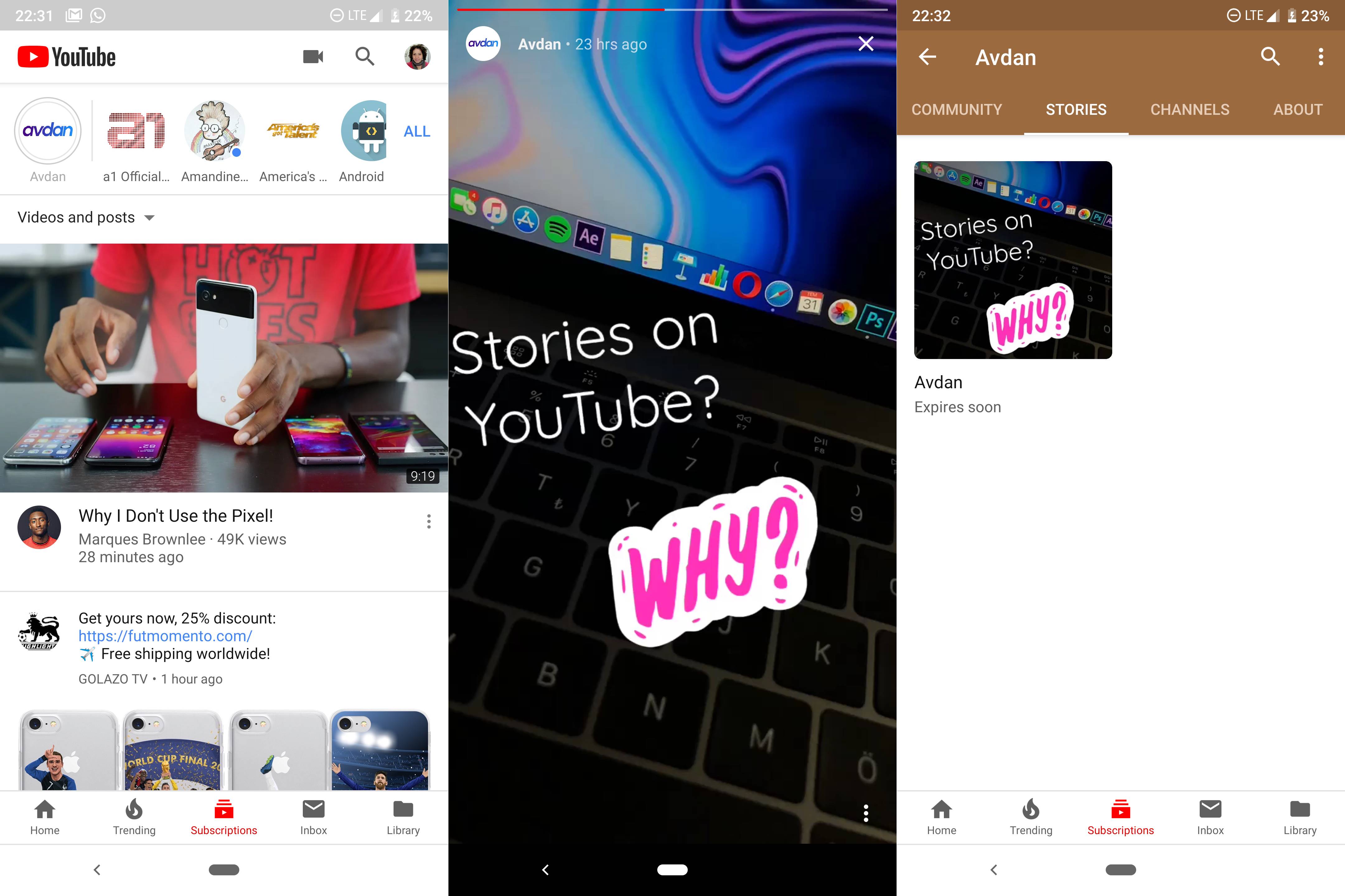 YouTube COPIAZA Functie WhatsApp Instagram 1