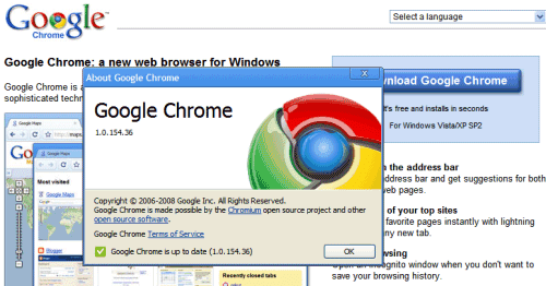 Google Chrome Ukończono 10 lat DOMINUJ na świecie 1