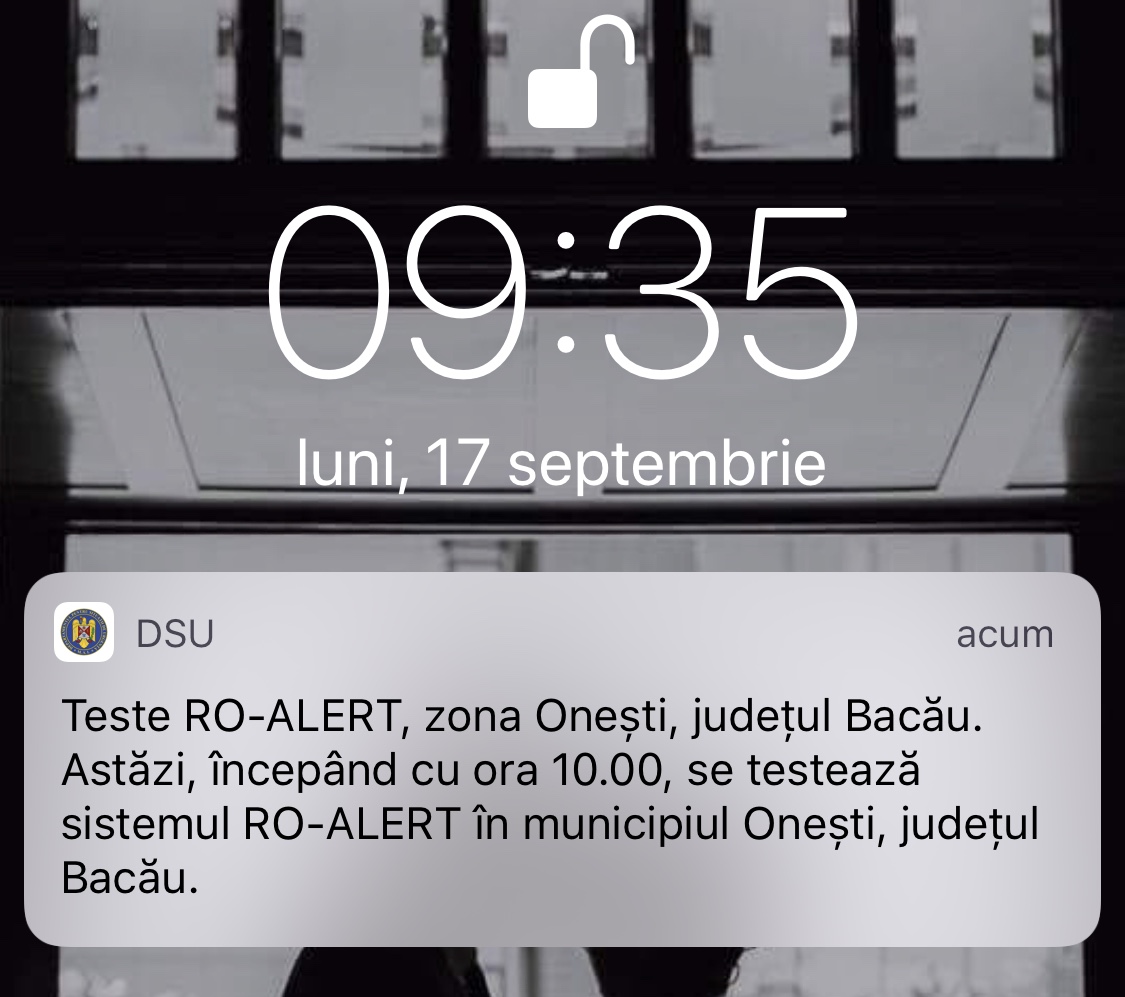 RO-ALERT testuje Rumunię 1