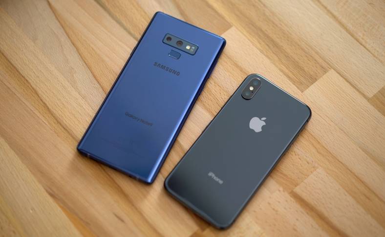 Samsung GALAXY Note 9 OnePlus 6 iPhone XS Leistung