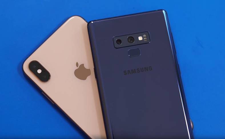 Samsung GALAXY Note 9 shame iphone xs max