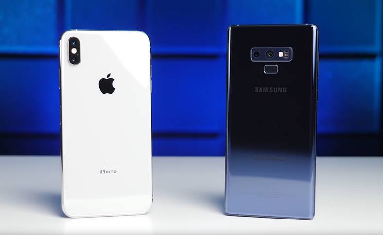 Samsung GALAXY Note 9 humilla al iPhone XS Max