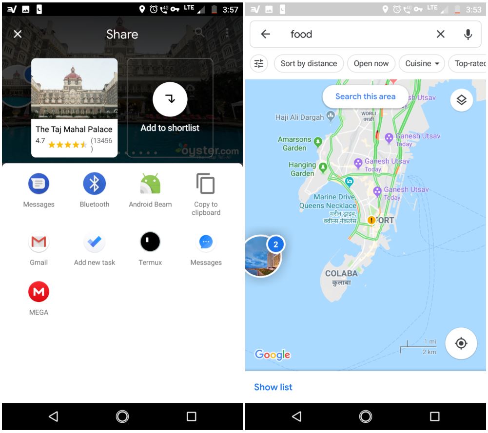 google maps functie tare shortlist 2