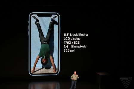 Retina liquida dell'iPhone XR