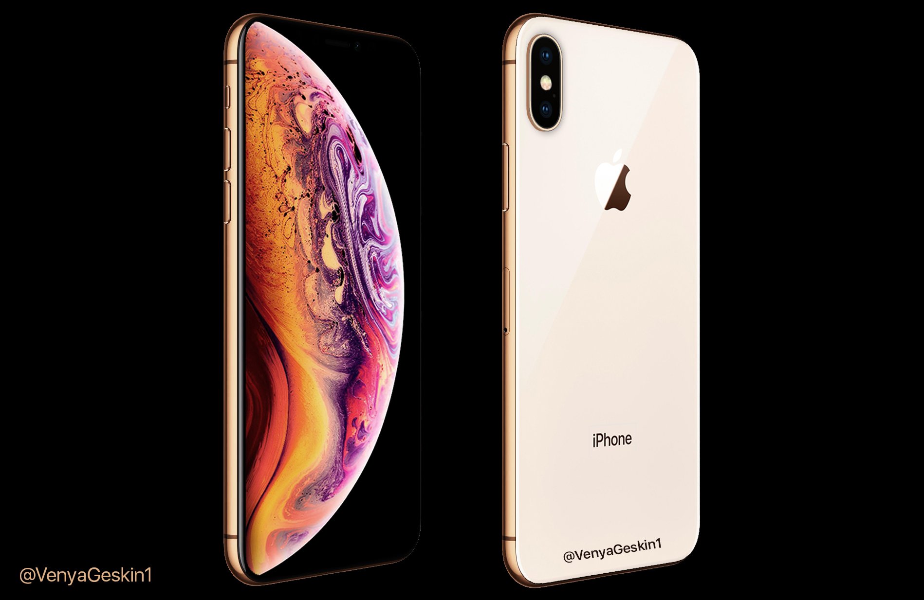 iPhone XS guldfärg 2