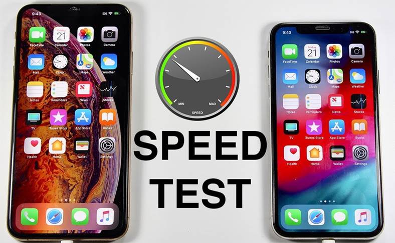 Test wydajności iPhone'a XS Max iPhone'a X