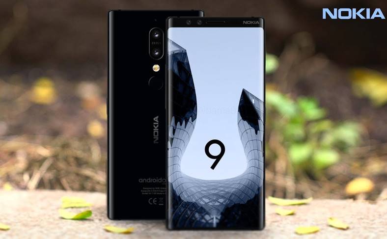 lecteur d'empreintes digitales d'écran Nokia 9 Concept